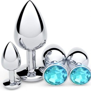 Metal Anal Plug Set Large/Medium/Small