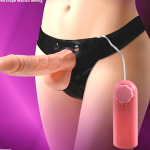 20CM Adjustable Hollow Strap-On Extension Sleeve with Hands-Free Harness
