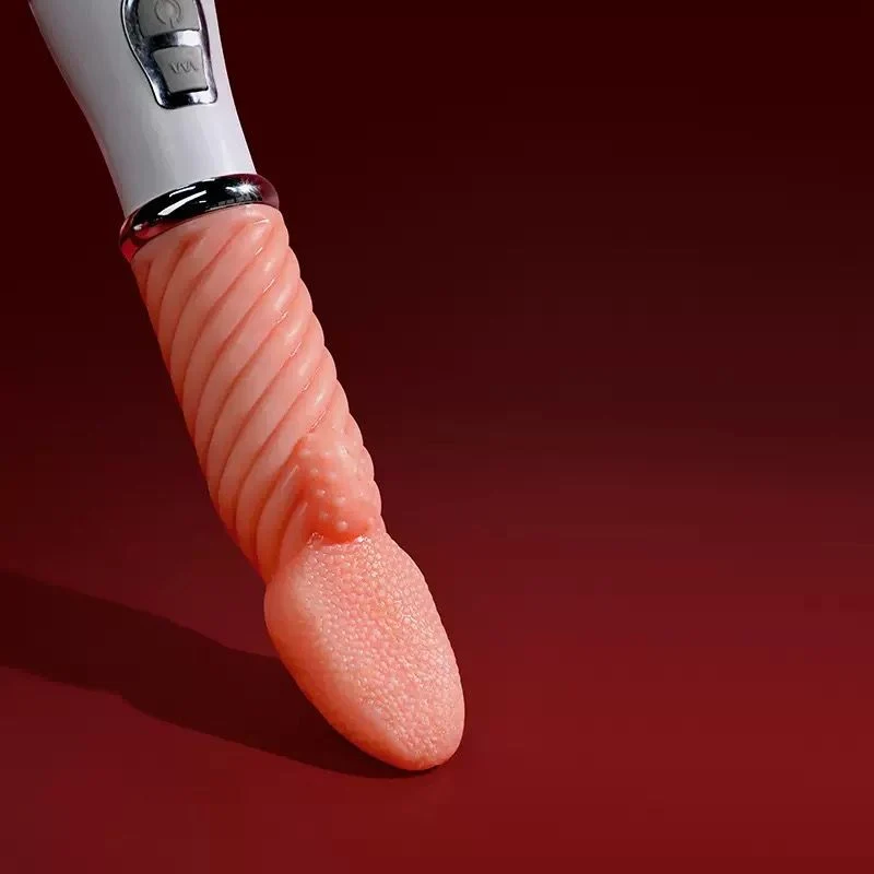 USB Rechargeable Textured Vibrating Massager – Soft-Touch Finish, Dual-Button Control & Ergonomic Curved Design - Image 3