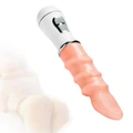 USB Rechargeable Textured Vibrating Massager – Soft-Touch Finish, Dual-Button Control & Ergonomic Curved Design - Image 2