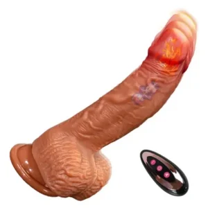 Remote-Controlled Telescopic Thrusting Dildo with Swing Motion & Suction Base